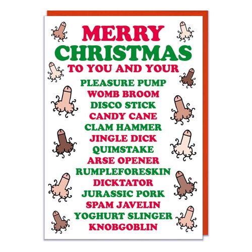 Merry Christmas to you and your Rude Christmas Card