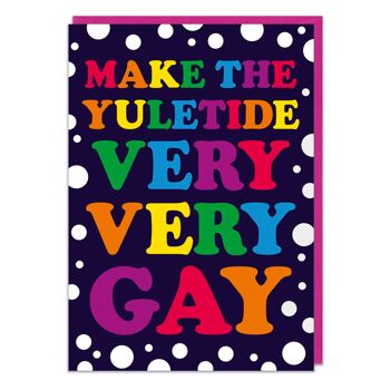 Carte de Noël Yuletide très très gay 2