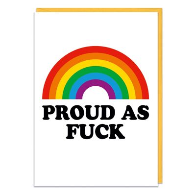 Proud as F*** LGBTQ Birthday Card