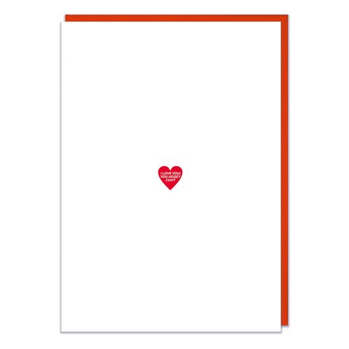 Love you nosey c*nt Rude Valentines Card