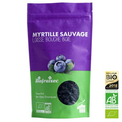 Dried organic wild blueberry from the Dinaric Alps Zip bag 100 g