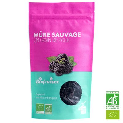 Organic dried blackberry from the Dinaric Alps Zip bag 100 g