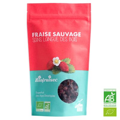 Dried organic wild strawberry from the Dinaric Alps Zip bag 100 g