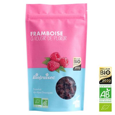 Dried Organic Raspberry from the Dinaric Alps 100 g zip bag