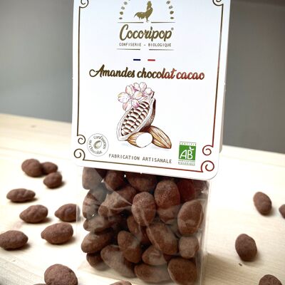 almendras de chocolate con cacao