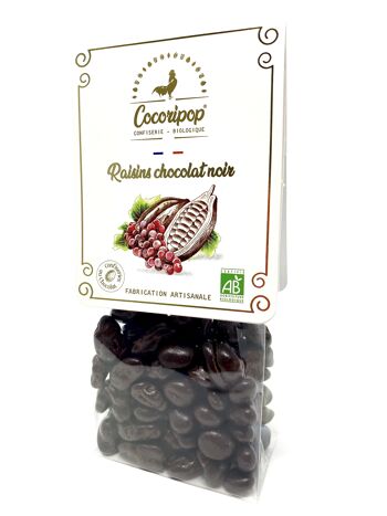 Raisins enrobés de chocolat noir 2