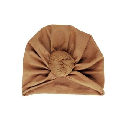 Turban beanie - Bonnet turban . nut