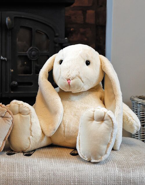 Large Bunny Soft Toy Cream