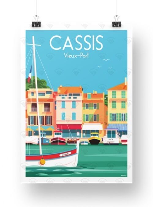 Affiche Cassis - Port Delerue