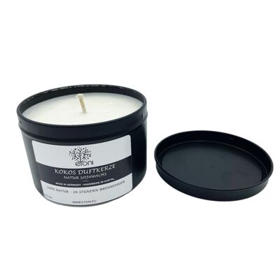 Scented candle in a tin made from organic soy wax and natural essential oil, candles handmade from the Ahr Valley - Made in Germany - 220 ML