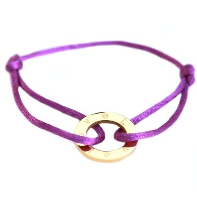 Bracelet cercle amour violet