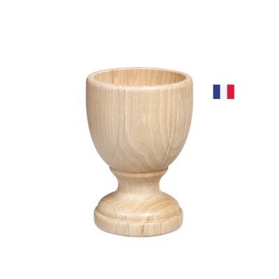 Charming wooden egg cup