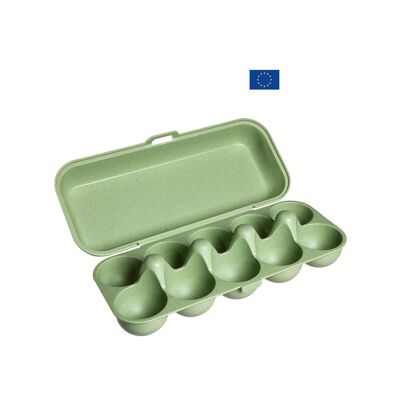 Caja de 10 huevos transportable - verde