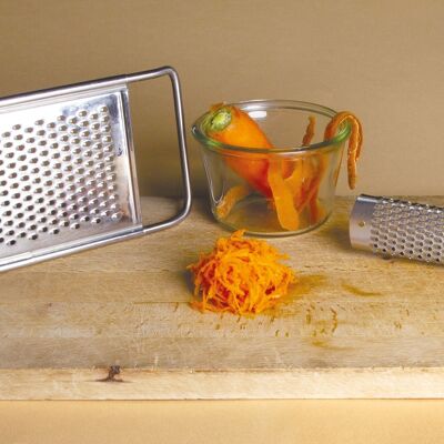 Universal cheese and vegetable grater - European stainless steel