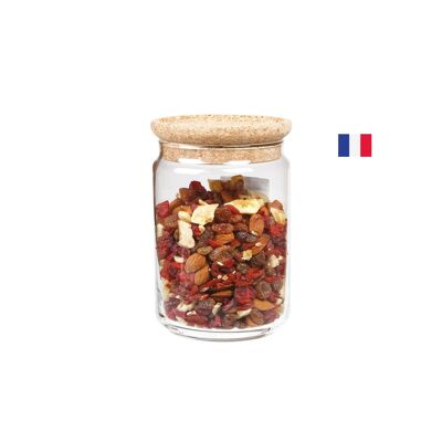 Bocal verre couvercle liège Ø 10.5 x 14.5 cm - 1 L
