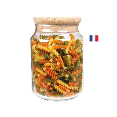 Glass jar with cork lid Ø 12.5 x 19.5 cm - 2 L