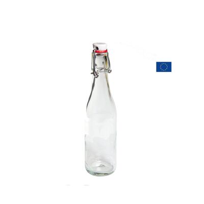 Chopine glass bottle - porcelain cap 33 cl