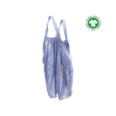 Organic cotton net shopping bag - lilac