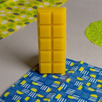 Bee wraps rectangles en coton bio - Sachet de 3 (S-M-L) "Jardin" 1
