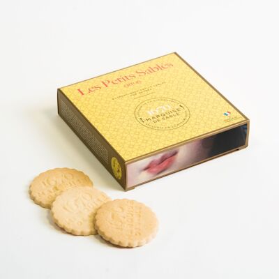 Biscotti di pasta frolla con gocce di limone - scatola di cartone da 100g