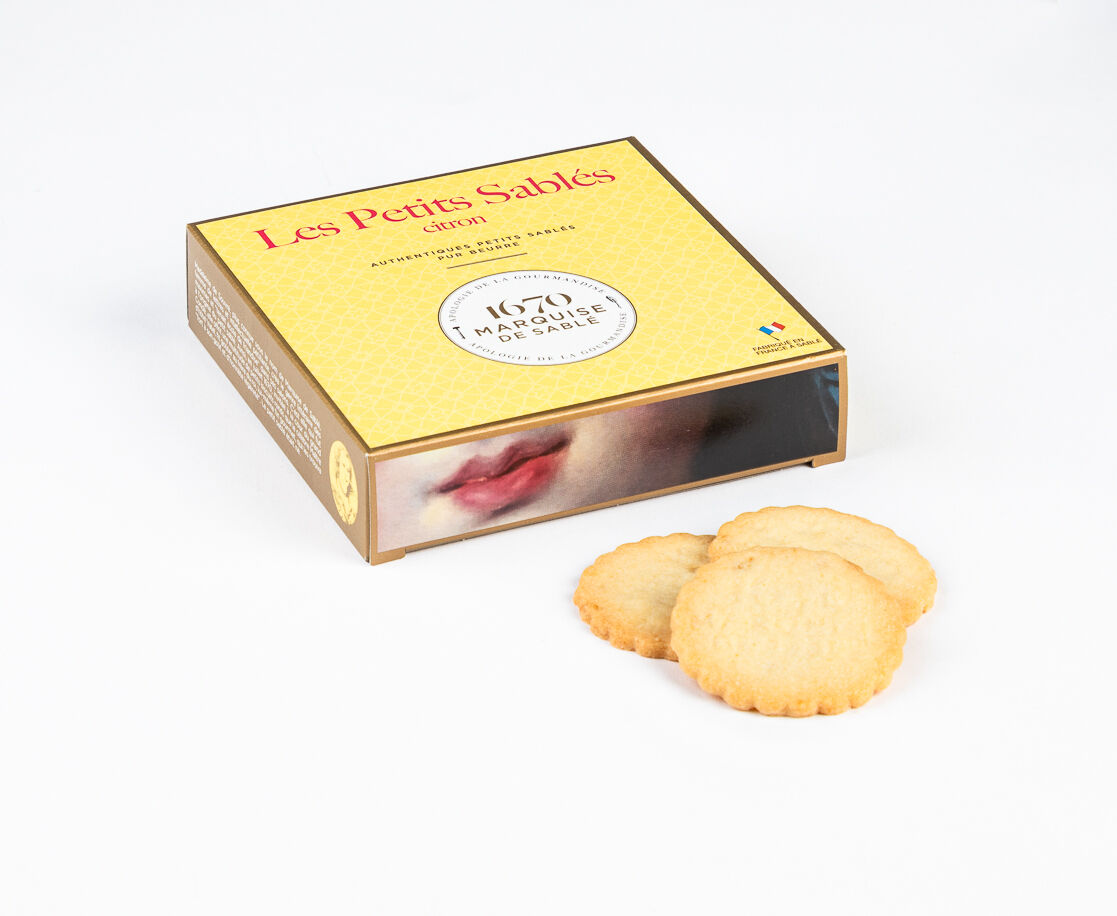 Shortbread-Kekse mit Zitronenstückchen – 100-g-Kartonverpackung