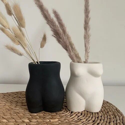 Body Vases - WHITE/BLACK
