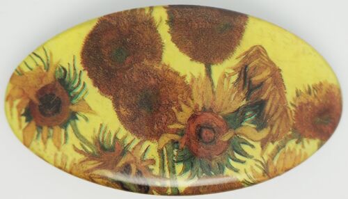 Hairclip 8 cm superior quality, Irisses Vincent van Gogh, made in France clip