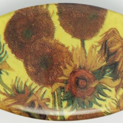 Haarspange 8 cm höchste Qualität, Irisses Vincent van Gogh, made in France Clip