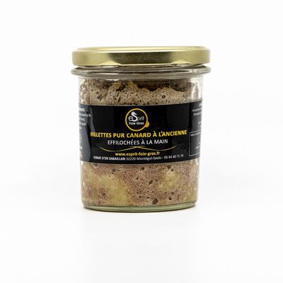 Rillettes puras de pato desmenuzadas a mano 250 g - Medalla de bronce 2024 Concurso Agrícola General de París