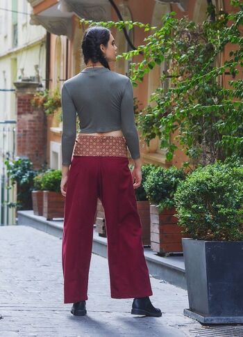 Buy wholesale Women's Warm Thai Fisherman Pants Maroon