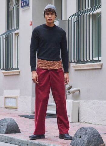 Pantalon de pêcheur thaïlandais chaud pour hommes marron 2