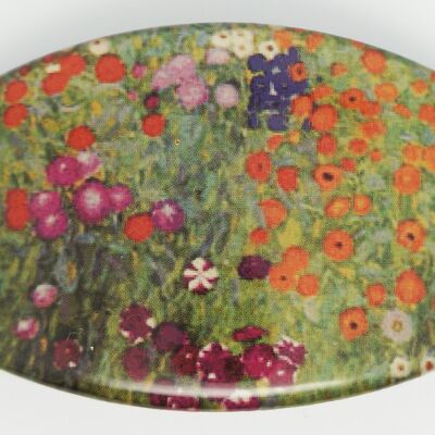 Barrette 8 cm qualité supérieure, Iriss Vincent van Gogh, pince made in France