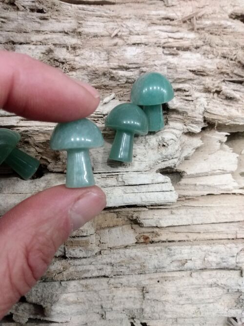 Mini Hand Carved Mushroom AVENTURINE