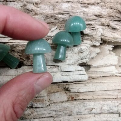 Mini Hand Carved Mushroom AVENTURINE