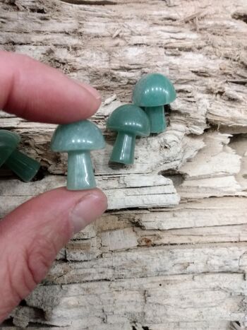 Mini champignon sculpté à la main AVENTURINE 1