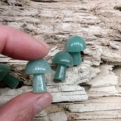 Mini Hand Carved Mushroom AVENTURINE