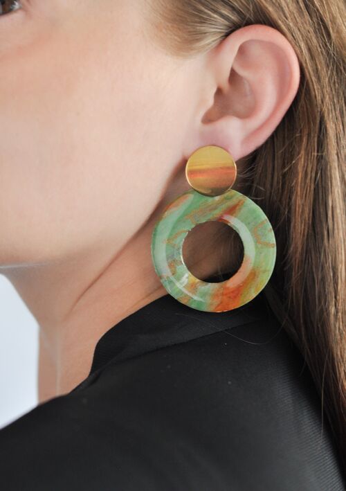 Earrings Annulus 5cm Statement Studs