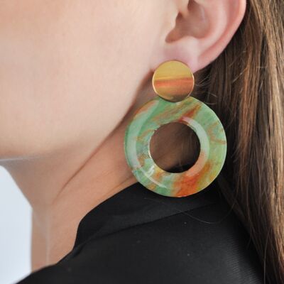 Earrings Annulus 5cm Statement Studs