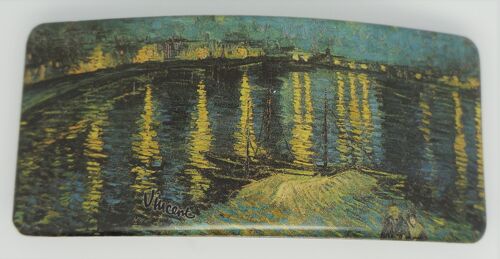 Hairclip 8 cm superior quality, Irisses Vincent van Gogh, made in France clip