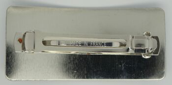 Barrette 8 cm qualité supérieure, Iriss Vincent van Gogh, pince made in France 2