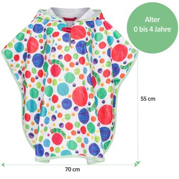 Poncho de bain bébé avec la chenille insatiable 5