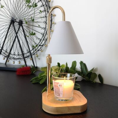 Difusor Calor Suave - Candelia - Quemador Eléctrico para Vela Aromática - Dimmer Integrado - Decoración e Idea de Regalo