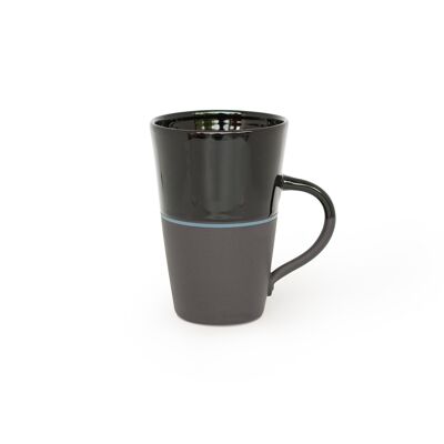 Taza Alta Ambit - Línea Negra / Azul Francés