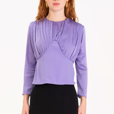 Digital lavender blouse