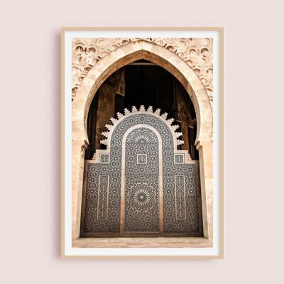 Poster / Foto – Marokkanische Tür | Casablanca Marokko 30x40cm