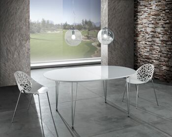 Table ovale extensible ELEGANT 4