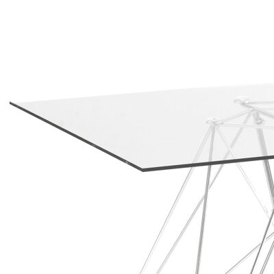 SPILLO table in tempered glass