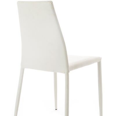LION WHITE chair in synthetic leather