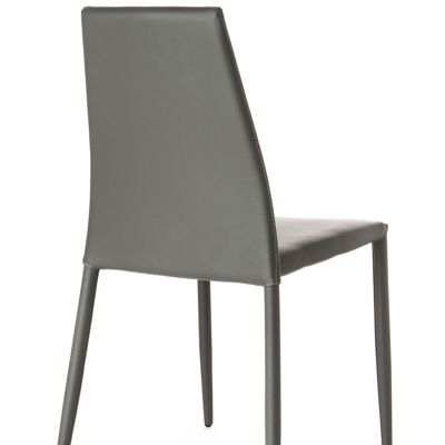 LION GRAY chair in synthetic leather