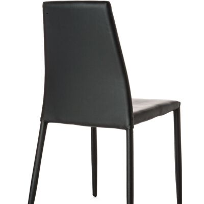 LION BLACK chair in synthetic leather